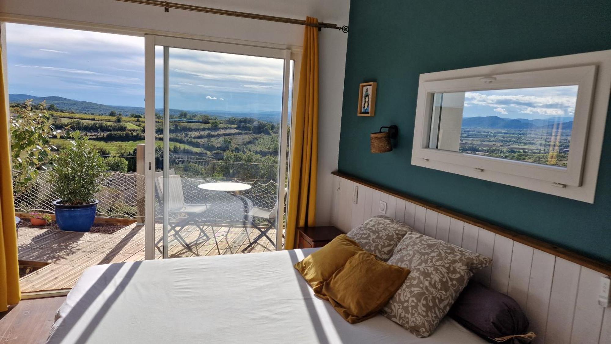 Reve D'Escapade Chambre Avec Vue Sublime Sur Les Cevennes Ardechoises 巴尔雅克 外观 照片